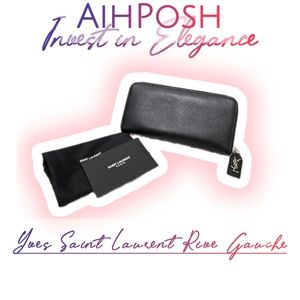 Saint Laurent Rive Gauche Leather Wallet